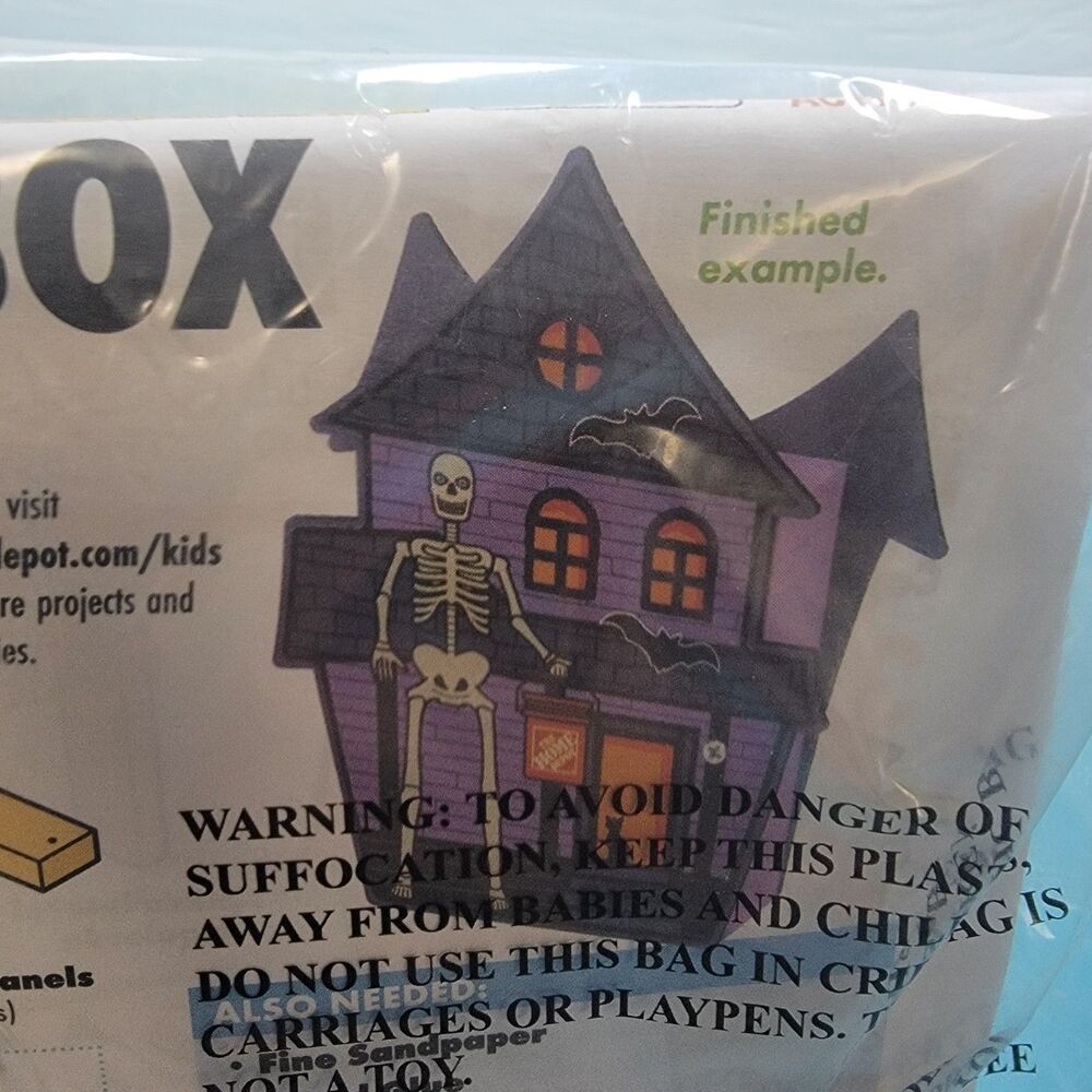 Home Depot Kids Workshop Haunted Candy Box Wooden New In Package